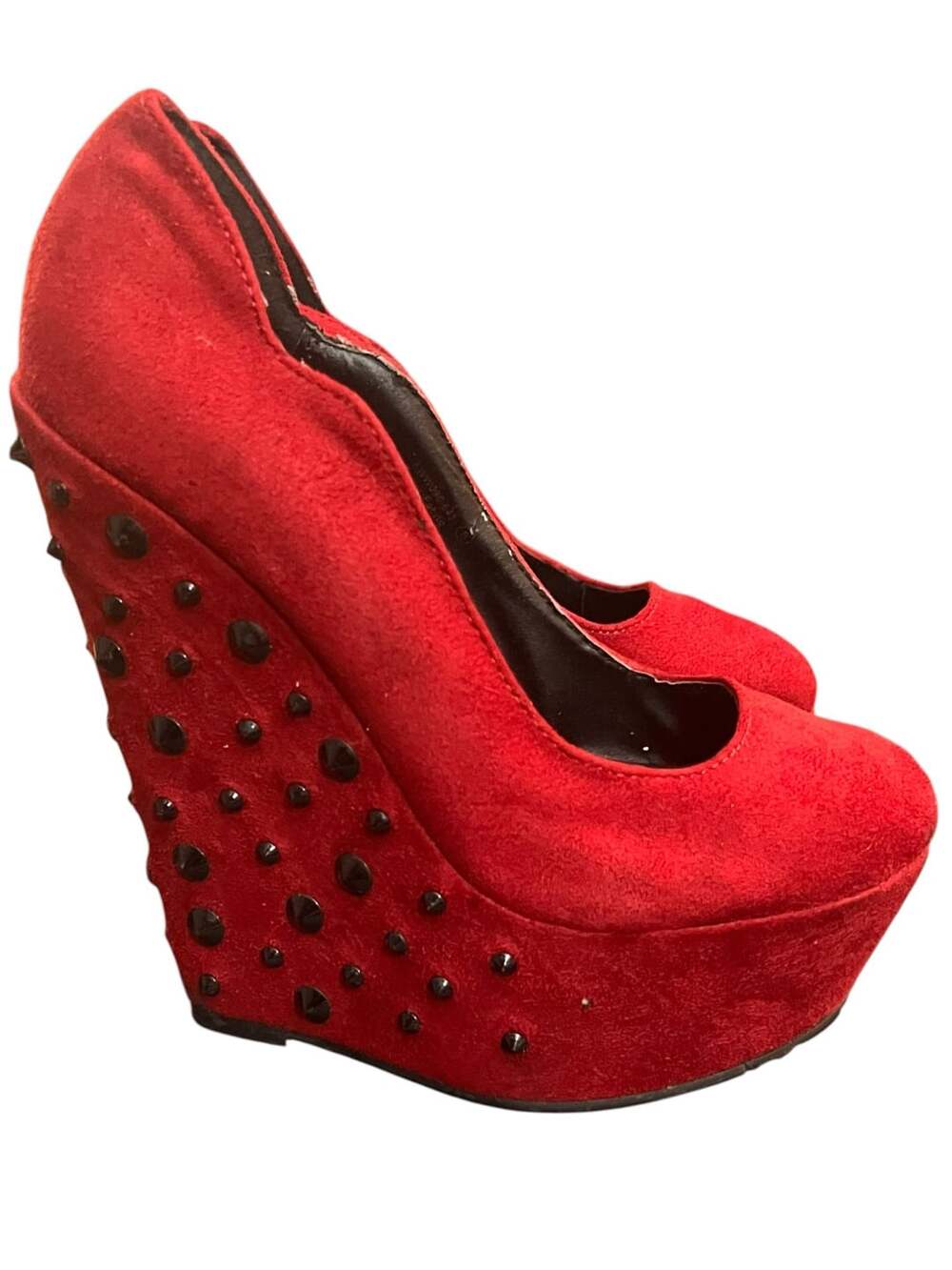 6” Dereon Red Studded Heels